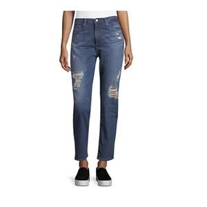 AG Jeans Distressed High Rise Jeans